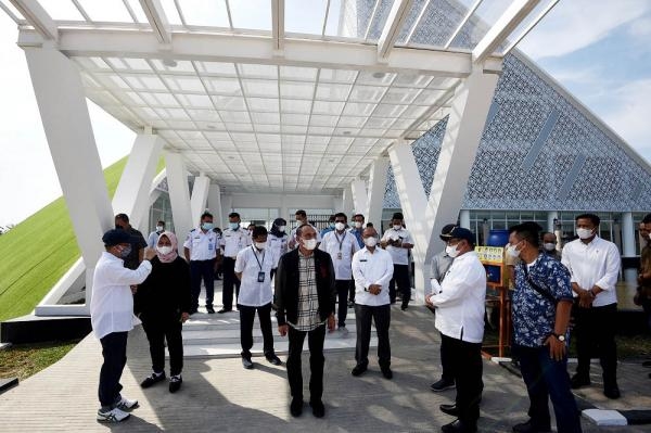 Gubernur Edy Rahmayadi Tinjau Progres Pembangunan Gedung VIP Bandara Kualanamu